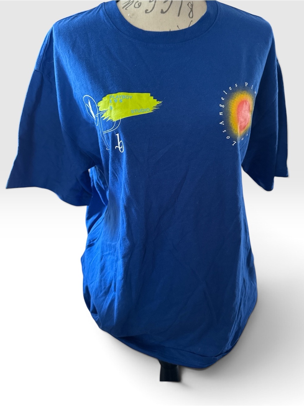 PLAYBOY Royal Blue Graphic Tee